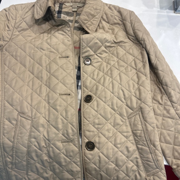 Burberry Brit Quilted Jacket – Beige Nova Check - Picture 1 of 8